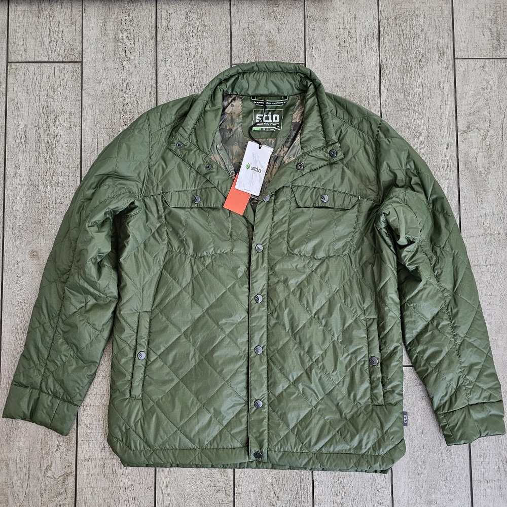 Stio Jacket Skycrest Insulated Puffer Snap Shirt Mens M NWT REI Outdoor Packable